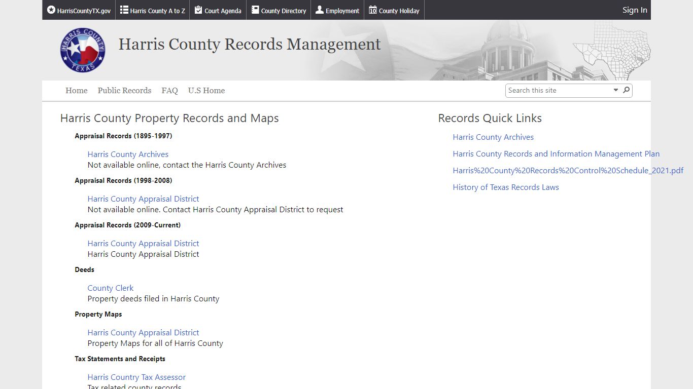 Property-Records - Harris County, Texas